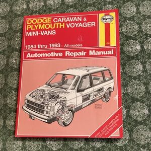 Haynes 1984-1993 Dodge Caravan Plymouth Voyager Repair Shop Manual